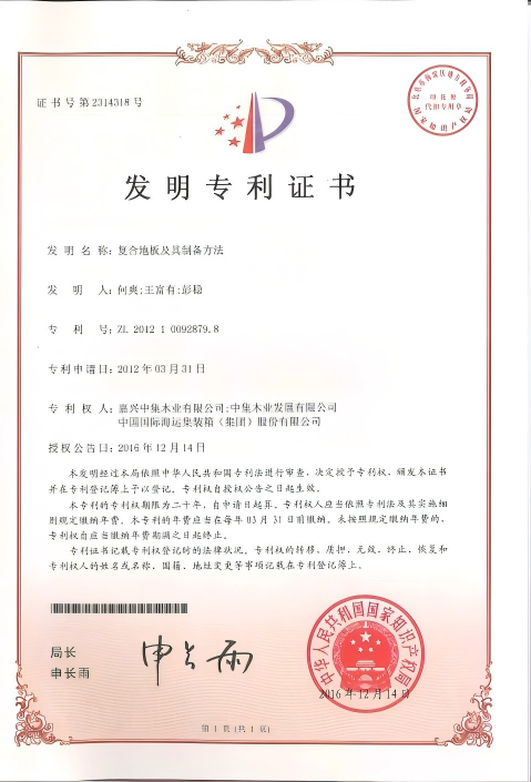 发明专利证书2